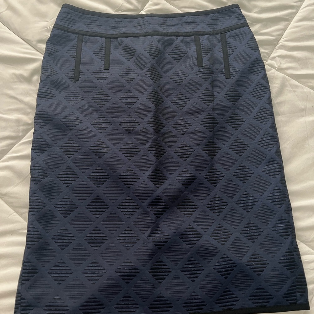 Ann Taylor blue pencil skirt